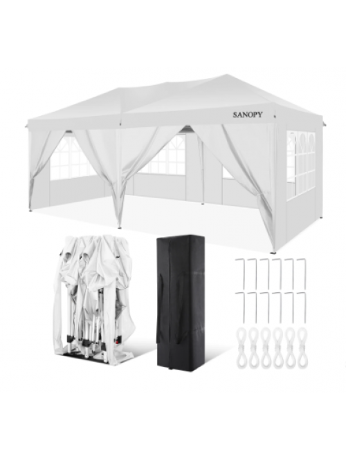 SANOPY 10' x 20' EZ Pop Up Canopy Tent Party Tent ...
